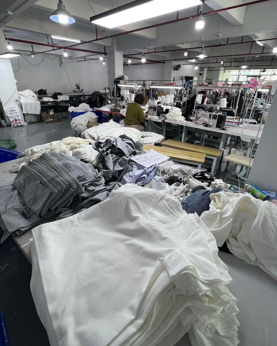 Custom Clothing Manufacturer factory interior showing apparel manufacturing and craftsmanship